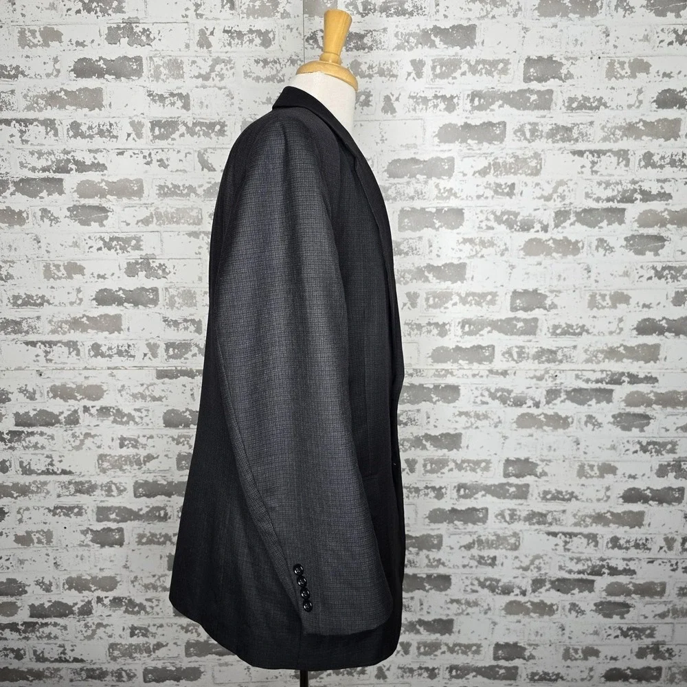 Jos A Bank 2 Piece Suit Gray‎ Wool 2 Button Center Vent 46R Slim Fit Pants 38x28